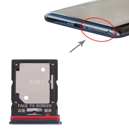 SIM Card Tray + SIM Card Tray / Micro SD Card Tray for Xiaomi Redmi Note 11 Pro (China) 21091116C / Redmi Note 11 Pro+ 5G / 11i / 11i HyperCharge 5G 21091116UI(Green)-garmade.com