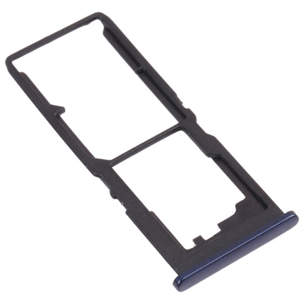 For vivo Y30 Standard / Y12s SIM Card Tray + SIM Card Tray + Micro SD Card Tray (Black)-garmade.com