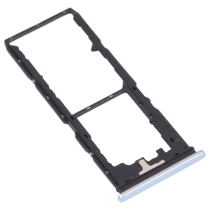 For vivo Y30 Standard / Y12s SIM Card Tray + SIM Card Tray + Micro SD Card Tray (White)-garmade.com