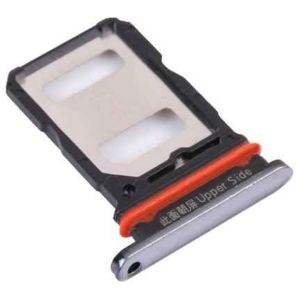 For vivo V21 / V21 5G V2066 V2108 V2050 SIM Card Tray + SIM Card Tray / Micro SD Card Tray (Black)-garmade.com
