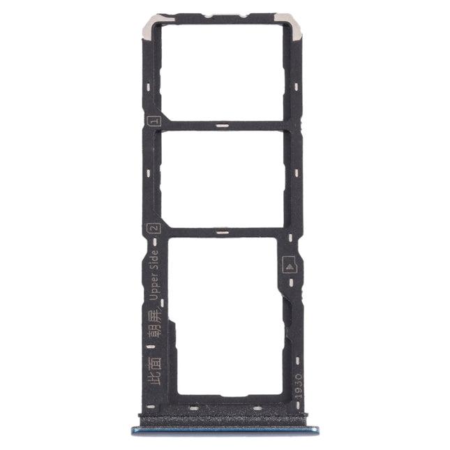 For vivo Y11s V2028 SIM Card Tray + SIM Card Tray + Micro SD Card Tray (Blue)-garmade.com