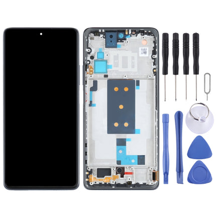 Original OLED LCD Screen for Xiaomi Mi 11T / 11T Pro Digitizer Full Assembly with Frame(Black)-garmade.com