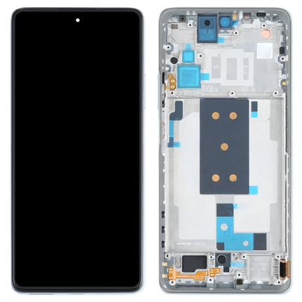 Original OLED LCD Screen for Xiaomi Mi 11T / 11T Pro Digitizer Full Assembly with Frame(Silver)-garmade.com