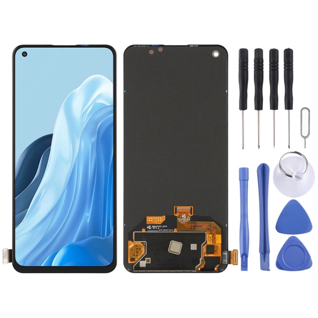 AMOLED Material Original LCD Screen and Digitizer Full Assembly for OPPO Reno7 5G CPH2371-garmade.com