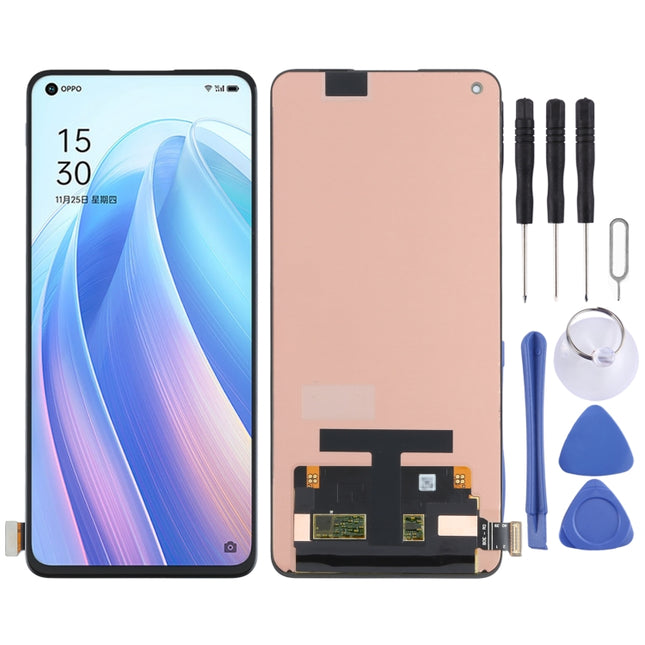 AMOLED Material Original LCD Screen and Digitizer Full Assembly for OPPO Reno7 Pro 5G CPH2293-garmade.com