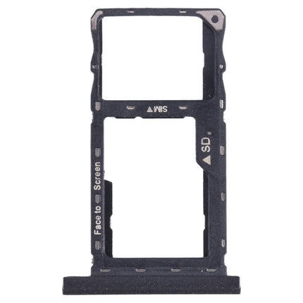 SIM Card Tray + Micro SD Card Tray for Lenovo Tab M10 FHD REL TB-X605LC X605 (Black)-garmade.com