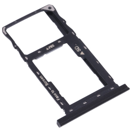 SIM Card Tray + Micro SD Card Tray for Lenovo Tab M10 FHD REL TB-X605LC X605 (Black)-garmade.com