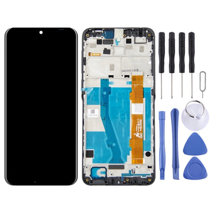 LCD Screen and Digitizer Full Assembly with Frame for Alcatel 3 / 3L 2019 OT-5053 5053K(Black)-garmade.com