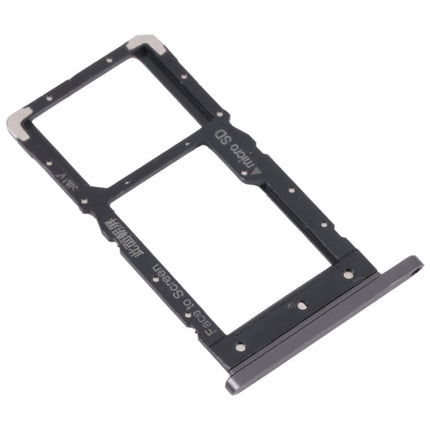 For Lenovo Tab M10 Plus TB-X606F TB-X606X SIM Card Tray + Micro SD Card Tray (Black)-garmade.com