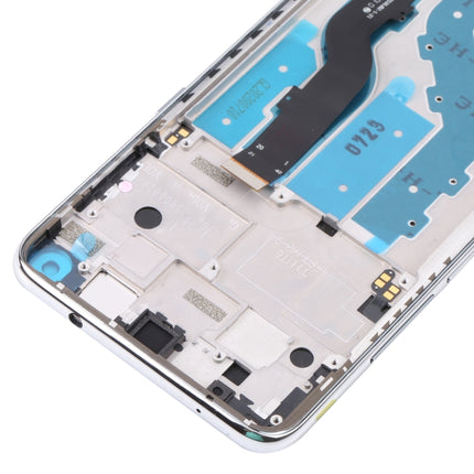 TFT LCD Screen for TCL 10L / 10 Lite T770H Digitizer Full Assembly with Frame (Silver)-garmade.com