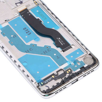 TFT LCD Screen for TCL 10L / 10 Lite T770H Digitizer Full Assembly with Frame (Silver)-garmade.com