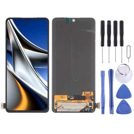 AMOLED Material Original LCD Screen and Digitizer Full Assembly for Xiaomi Poco X4 Pro 5G-garmade.com