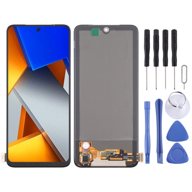 AMOLED Material Original LCD Screen and Digitizer Full Assembly for Xiaomi Poco M4 Pro-garmade.com