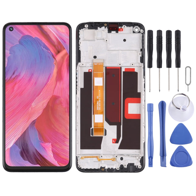 Original LCD Screen and Digitizer Full Assembly with Frame for OPPO A74 5G CPH2197 CPH2263-garmade.com