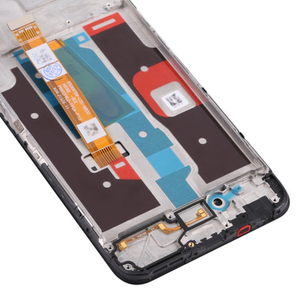 LCD Screen and Digitizer Full Assembly with Frame for OPPO Realme 8i RMX3151(Black)-garmade.com