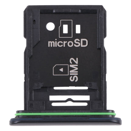 Original SIM Card Tray + SIM Card Tray / Micro SD Card Tray for Sony Xperia 10 III(Black)-garmade.com