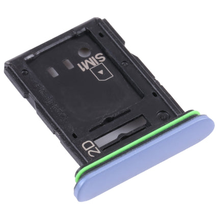 Original SIM Card Tray + SIM Card Tray / Micro SD Card Tray for Sony Xperia 10 III(Blue)-garmade.com
