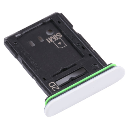 Original SIM Card Tray + SIM Card Tray / Micro SD Card Tray for Sony Xperia 10 III(White)-garmade.com