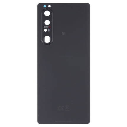 Original Battery Back Cover with Camera Lens for Sony Xperia 1 III(Black)-garmade.com