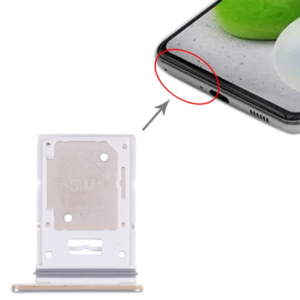 For Samsung Galaxy A53 5G SM-A536B Original SIM Card Tray + SIM Card Tray / Micro SD card tray (White)-garmade.com