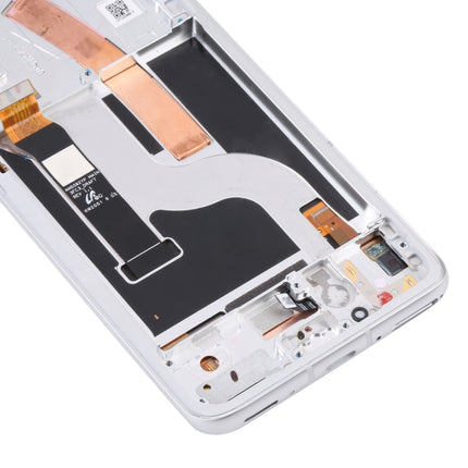 Original AMOLED LCD Screen for Asus Zenfone 8 ZS590KS Digitizer Full Assembly with Frame（Silver)-garmade.com