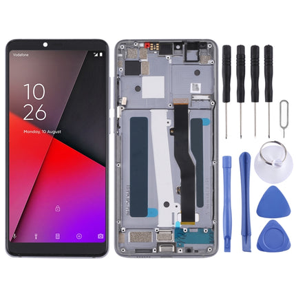 OEM LCD Screen for Vodafone Smart X9 VFD820 Digitizer Full Assembly with Frame（Silver)-garmade.com