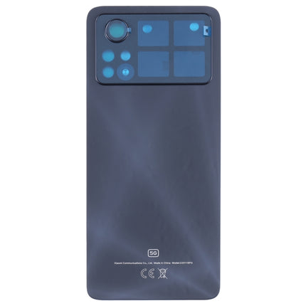 Original Battery Back Cover for Xiaomi Poco X4 Pro 5G (Black)-garmade.com