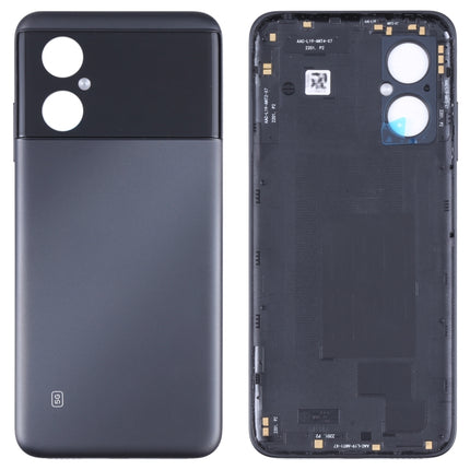 Original Battery Back Cover for Xiaomi Poco M4 5G / Poco M4 5G (India) / Redmi Note 11R(Black)-garmade.com