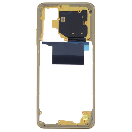 Original Middle Frame Bezel Plate for Xiaomi Poco M4 Pro 4G MZB0B5VIN(Yellow)-garmade.com