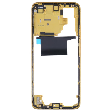 Original Middle Frame Bezel Plate for Xiaomi Poco M4 Pro 4G MZB0B5VIN(Yellow)-garmade.com