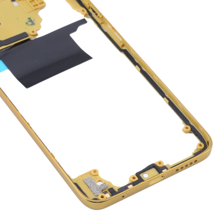 Original Middle Frame Bezel Plate for Xiaomi Poco M4 Pro 4G MZB0B5VIN(Yellow)-garmade.com