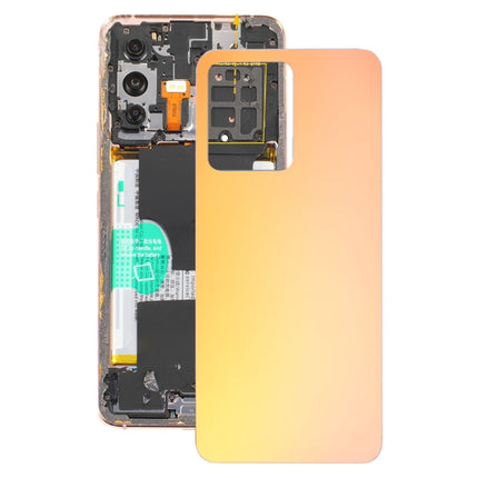 For vivo S12 / V23 5G V2162A V2130 Glass Battery Back Cover (Yellow)-garmade.com