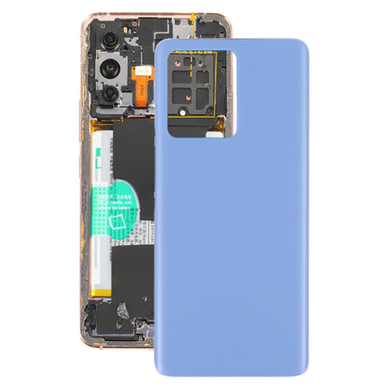 For vivo S12 Pro / V23 Pro V2163A V2132 Glass Battery Back Cover (Blue)-garmade.com