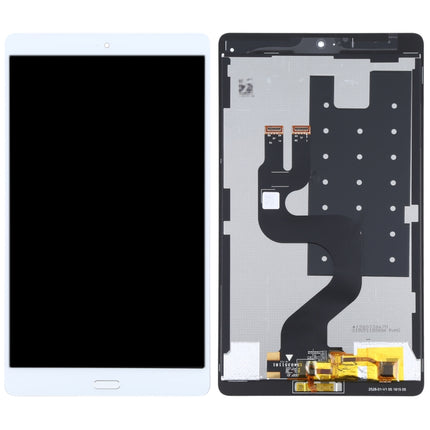 Original LCD Screen for Huawei MediaPad M3 8.4 BTV-W09/BTV-DL09 Digitizer Full Assembly with Fingerprint (White)-garmade.com