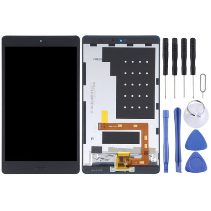 Original LCD Screen for Huawei MediaPad M3 Lite 8.0 CPN-W09 Digitizer Full Assembly with Fingerprint(Black)-garmade.com
