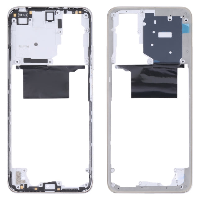 Middle Frame Bezel Plate for Xiaomi Redmi Note 11/Redmi Note 11S(White)-garmade.com