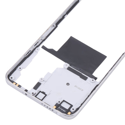 Middle Frame Bezel Plate for Xiaomi Redmi Note 11/Redmi Note 11S(White)-garmade.com