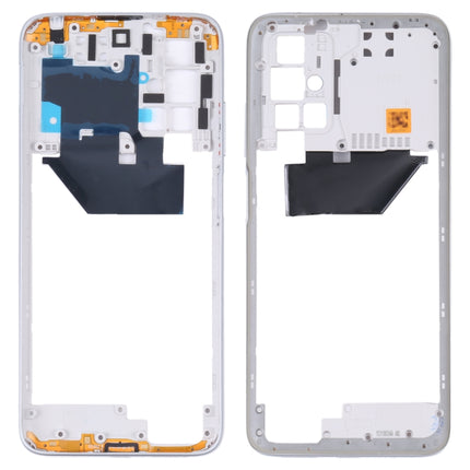 Middle Frame Bezel Plate for Xiaomi Redmi 10/Redmi 10 Prime/Redmi Note 11 4G/Redmi 10 2022(White)-garmade.com