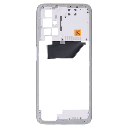 Middle Frame Bezel Plate for Xiaomi Redmi 10/Redmi 10 Prime/Redmi Note 11 4G/Redmi 10 2022(White)-garmade.com