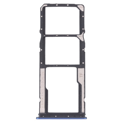 SIM Card Tray + SIM Card Tray + Micro SD card tray for Xiaomi Redmi Note 11 4G / Redmi Note 11S 4G(Dark Blue)-garmade.com