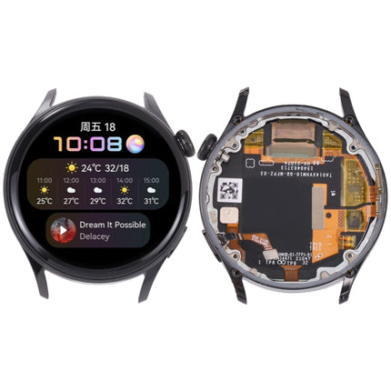 Original LCD Screen and Digitizer Full Assembly With Frame for Huawei Watch 3(Black)-garmade.com