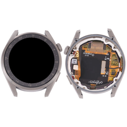 Original LCD Screen and Digitizer Full Assembly With Frame for Huawei Watch 3 Pro(Silver)-garmade.com