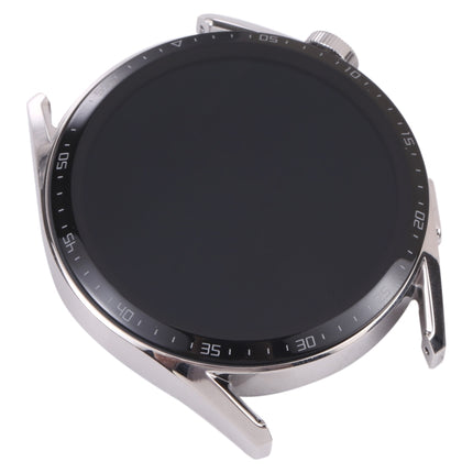 Dual Cable Edition Original LCD Screen and Digitizer Full Assembly With Frame for Huawei Watch GT 3 46mm JPT-B19(Silver)-garmade.com
