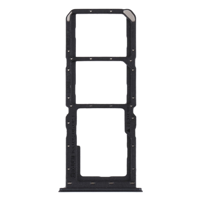 For OPPO Reno2 Z/Reno2 F SIM Card Tray + SIM Card Tray + Micro SD card tray (Black)-garmade.com