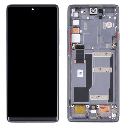 Original LCD Screen for TCL 20 Pro 5G T810H Digitizer Full Assembly with Frame (Black)-garmade.com