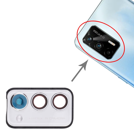 For OPPO Realme Q3 Pro 5G / Realme Q3 Pro Carnival Back Camera Lens Frame (White)-garmade.com