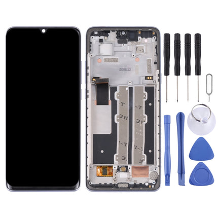 Original LCD Screen for TCL 10 Plus Digitizer Full Assembly with Frame (Purple)-garmade.com