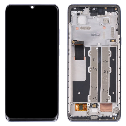 Original LCD Screen for TCL 10 Plus Digitizer Full Assembly with Frame (Purple)-garmade.com