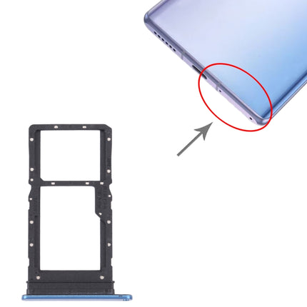 SIM Card Tray + SIM Card Tray / Micro SD Card Tray for Honor Play 30 Plus(Blue)-garmade.com