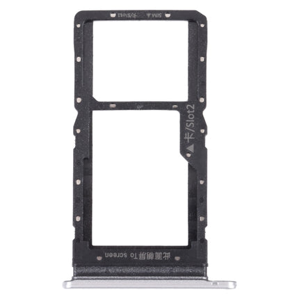 SIM Card Tray + SIM Card Tray / Micro SD Card Tray for Honor Play 20 (Silver)-garmade.com